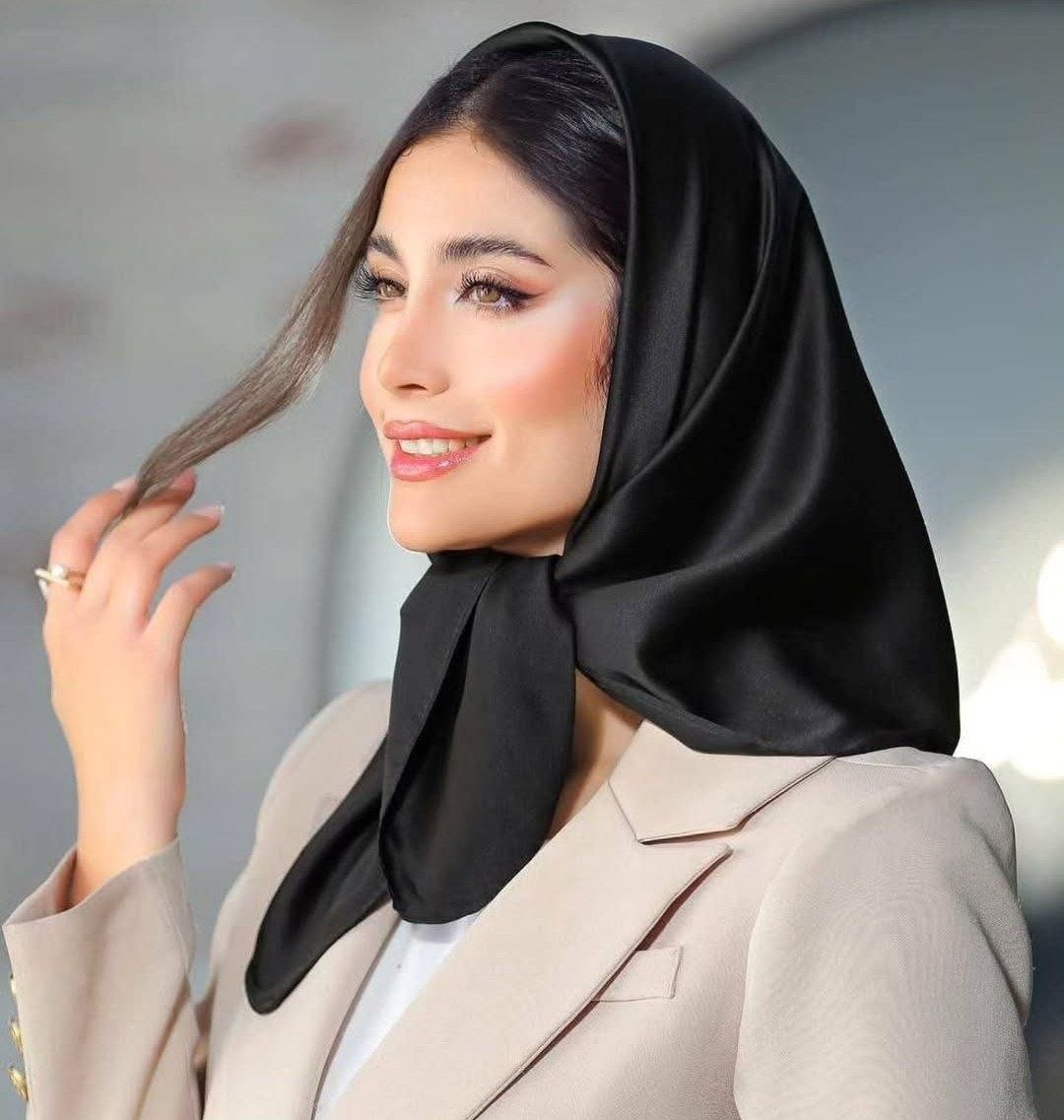 روسری ساتن ترک قواره ۱۱۰