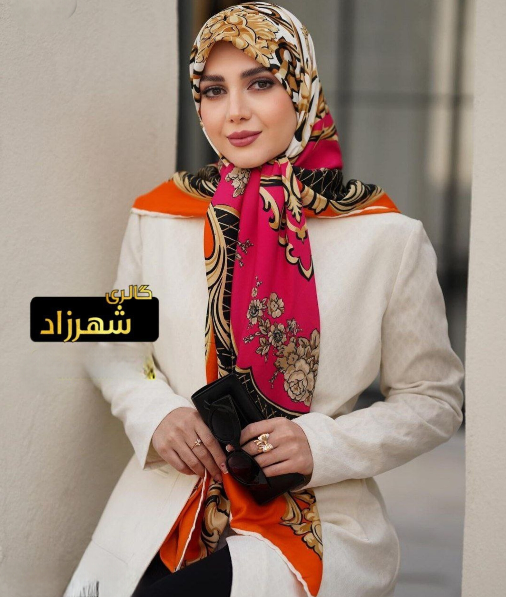 روسری ابریشم توییل  قواره ۱۴۰