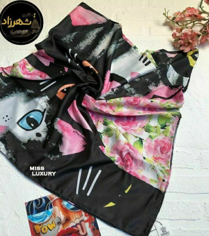 روسری نخی با جلوه ابریشمی چهار فصل قواره ۱۴۰