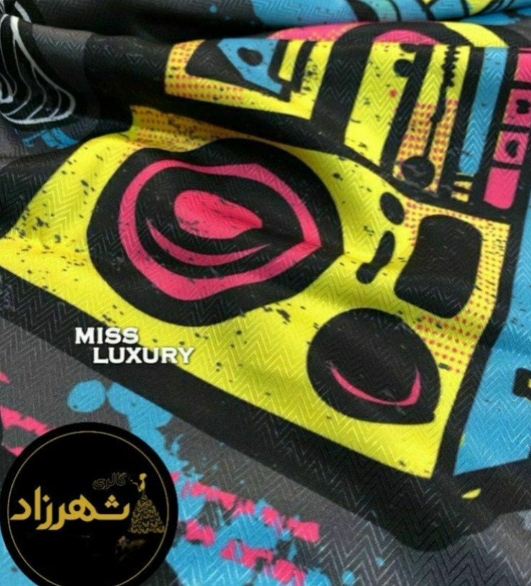 روسری نخی با جلوه ابریشمی چهار فصل قواره ۱۴۰