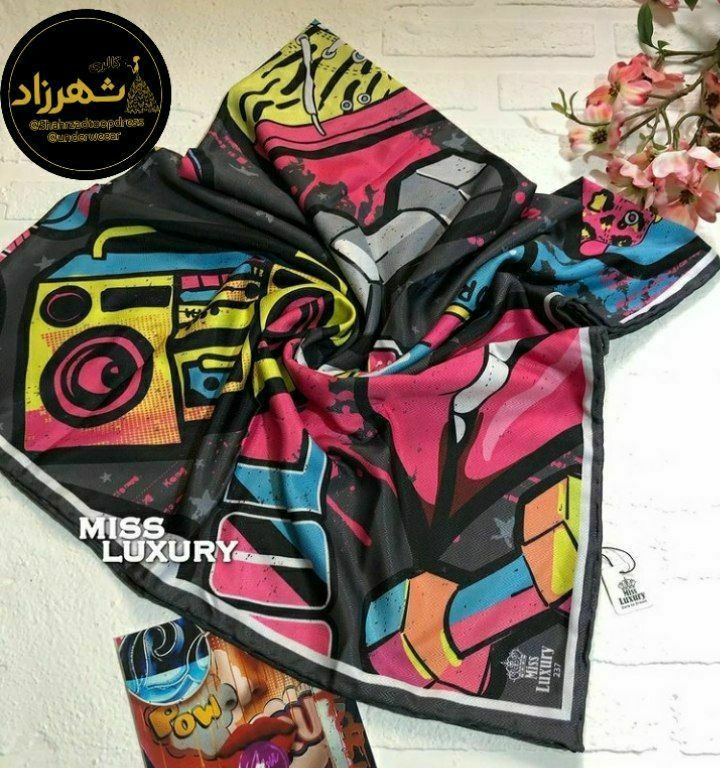 روسری نخی با جلوه ابریشمی چهار فصل قواره ۱۴۰