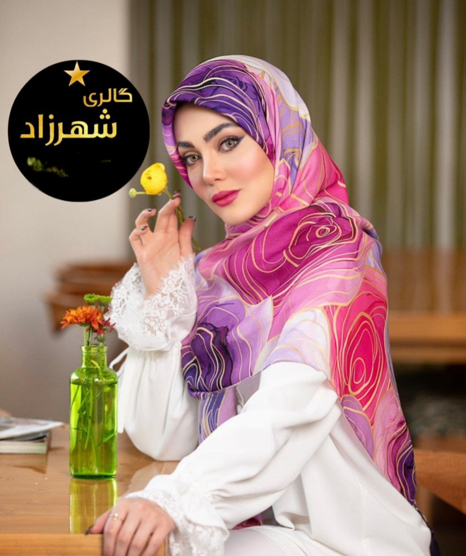 روسری نخ وال منگوله دار قواره۱۴۰